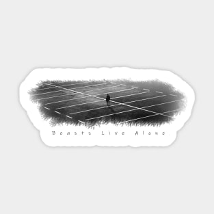 Beasts live alone Sticker